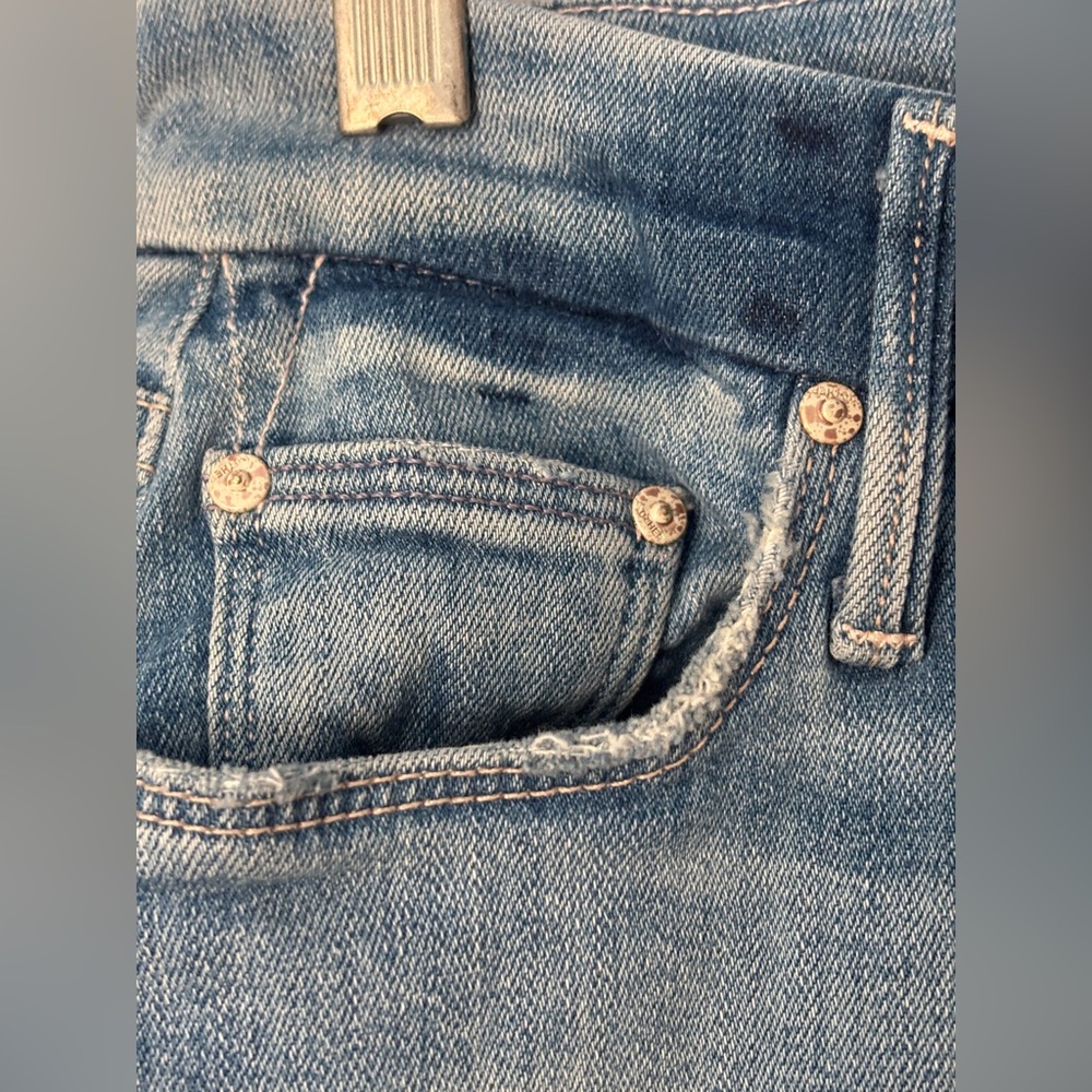 NWOT Mother Jeans : The Roller Crop Snippet Fray - Picture 6 of 12